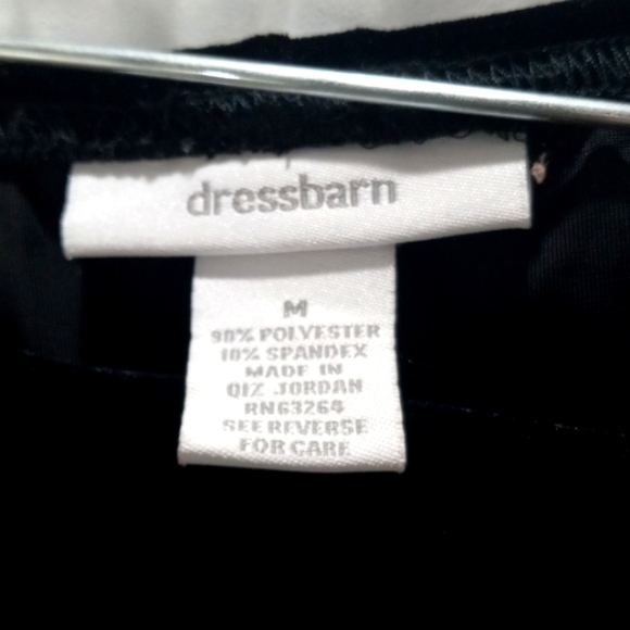 Dressbarn Black Velvet Skirt with Ruffle, Sz Med - Picture 3 of 4